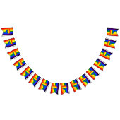 Rainbow Heart & Pride Rainbow Flag / LGBT party Vlaggetjes (Alle)