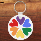 Rainbow Heart Pride Sleutelhanger (Voorkant)