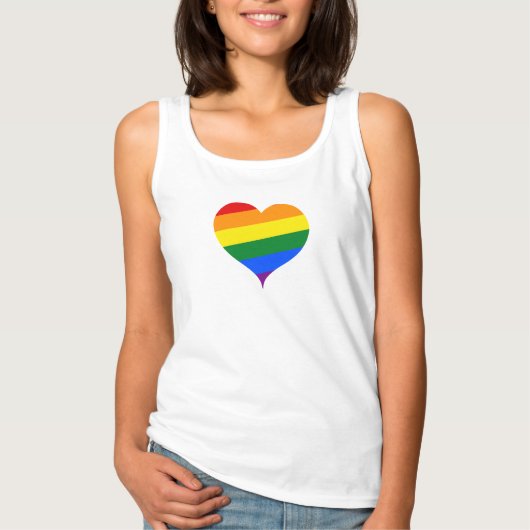 Rainbow Heart Pride T-shirt (Voorkant)