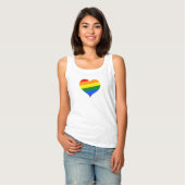 Rainbow Heart Pride T-shirt (Volledige Voorkant)