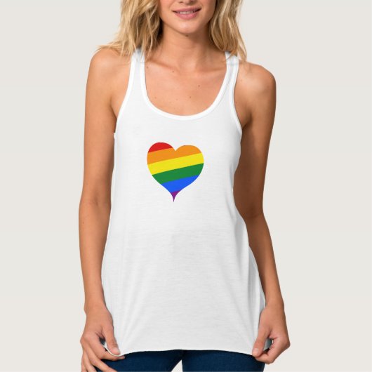 Rainbow Heart Pride T-shirt (Voorkant)