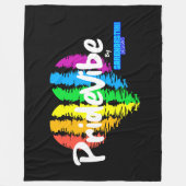 Rainbow Heart PrideVibe: Gezellig met trots Fleece Deken (Voorkant)