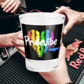 Rainbow Heart PrideVibe: Vier het met trots Shot Glas