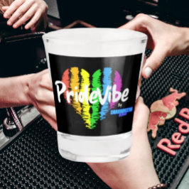 Rainbow Heart PrideVibe: Vier het met trots Shot Glas