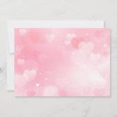 Rainbow Heart Princess verjaardagsfeestje uitnodig Kaart (Achterkant)