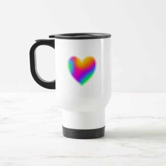 Rainbow Heart Reisbeker (Links)