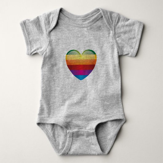 Rainbow Heart Romper (Voorkant)