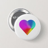 Rainbow Heart Ronde Button 5,7 Cm (Voorkant /achterkant)