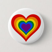 Rainbow Heart Ronde Button 5,7 Cm (Voorkant)