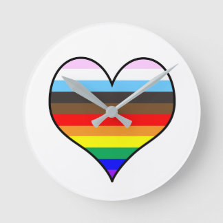Rainbow Heart  Ronde Klok