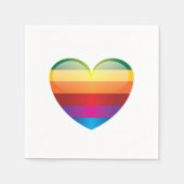 Rainbow Heart Servet (Voorkant)