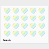 Rainbow Heart Shaped Hart Sticker (Vel)