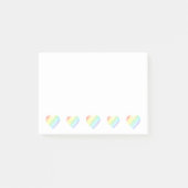Rainbow Heart Shaped Heart Post-it® Notes (Voorkant)