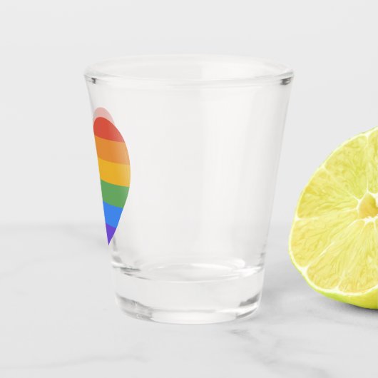Rainbow Heart Shot Glas (Rechts)