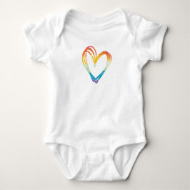Rainbow Heart Sketch Romper