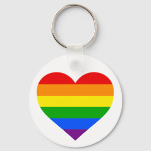 RAINBOW HEART SLEUTELHANGER