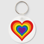 Rainbow Heart Sleutelhanger (Voorkant)