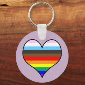 Rainbow Heart Sleutelhanger (Voorkant)