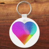 Rainbow Heart Sleutelhanger (Voorkant)