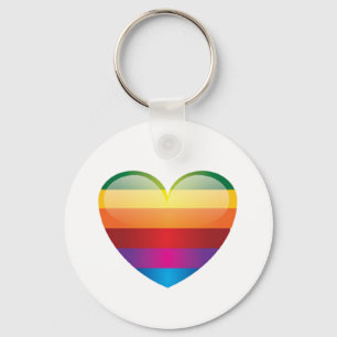 Rainbow Heart Sleutelhanger