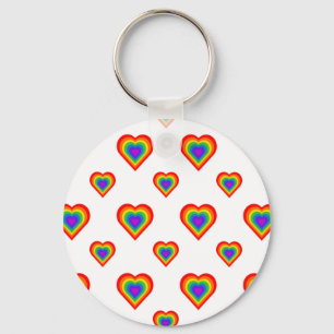 Rainbow Heart Sleutelhanger