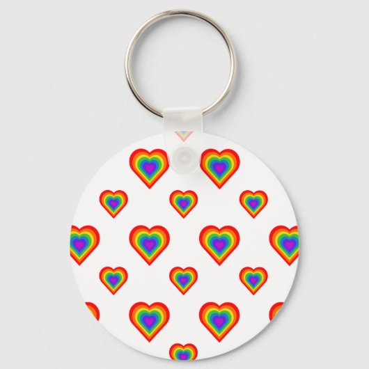 Rainbow Heart Sleutelhanger (Voorkant)