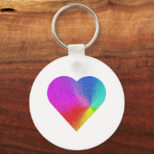 Rainbow Heart Sleutelhanger (Voorkant)