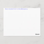 Rainbow Heart Spirit Words Briefkaart (Achterkant)