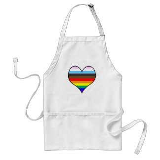 Rainbow Heart Standaard Schort