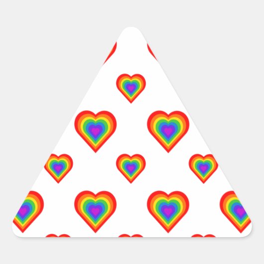 Rainbow Heart Sticker (Voorkant)