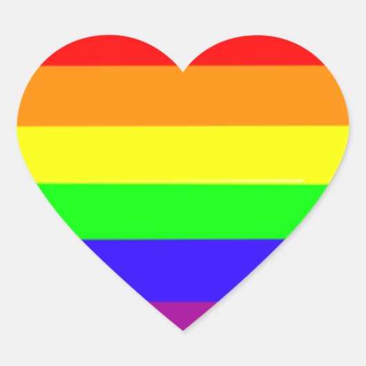 Rainbow Heart stickers (Voorkant)