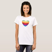 Rainbow Heart T-shirt (Voorkant volledig)