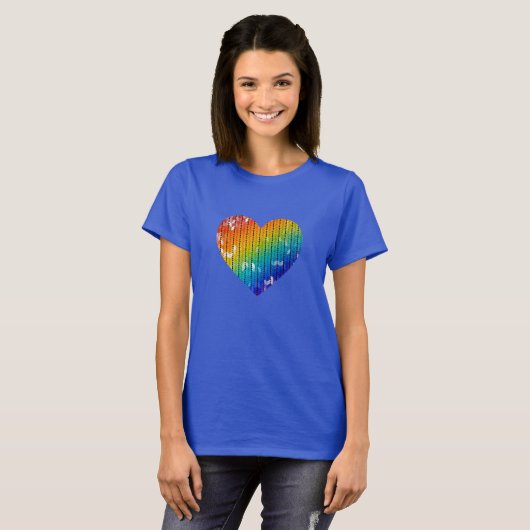 Rainbow Heart T-Shirt (Voorkant volledig)
