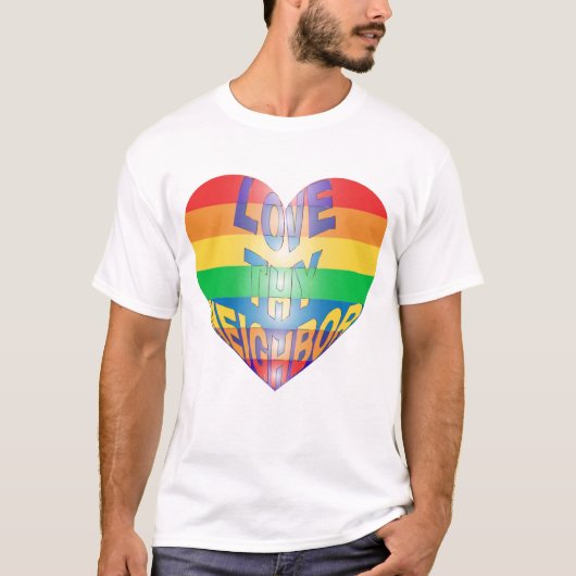 Rainbow Heart T-shirt (Voorkant)