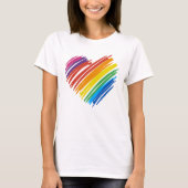 Rainbow Heart T-shirt (Voorkant)
