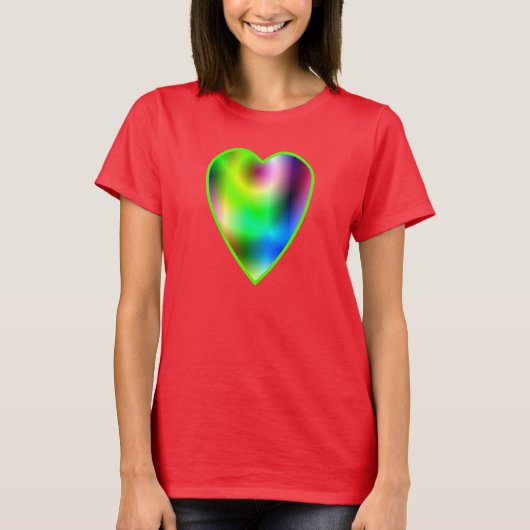 Rainbow Heart T-shirt (Voorkant)