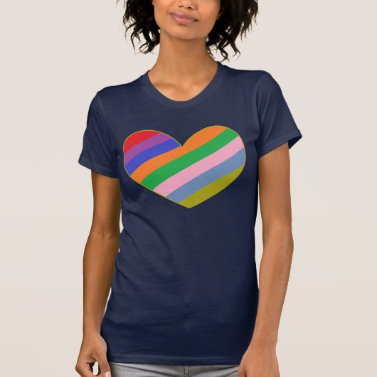 Rainbow Heart T-shirt (Voorkant)