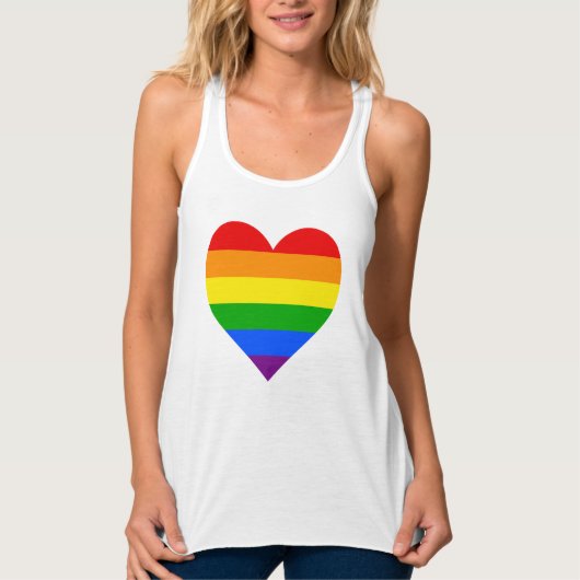 "RAINBOW HEART" TANKTOP (Voorkant)