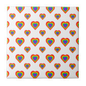 Rainbow Heart Tegeltje (Voorkant)
