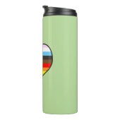 Rainbow Heart Thermal Tumbler Thermosbeker (Geroteerd rechts)