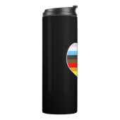Rainbow Heart Thermosbeker (Gedraaid links)