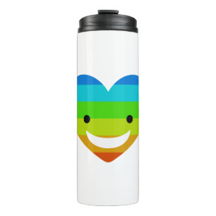 Rainbow Heart Thermosbeker