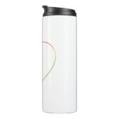 Rainbow heart thermosbeker (Geroteerd rechts)