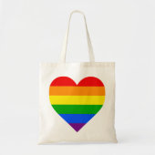 "RAINBOW HEART" TOTE BAG (Voorkant)