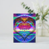 Rainbow Heart Tree of Life Briefkaart (Staand voorkant)