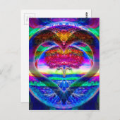 Rainbow Heart Tree of Life Briefkaart (Voorkant / Achterkant)