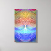 Rainbow Heart Tree of Life Canvas Afdruk (Voorkant)