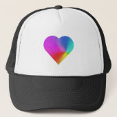 Rainbow Heart Trucker Pet (Voorkant)