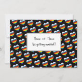 Rainbow Heart-uitnodiging Kaart (Voorkant)