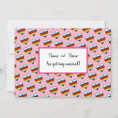 Rainbow Heart-uitnodiging Kaart (Voorkant)